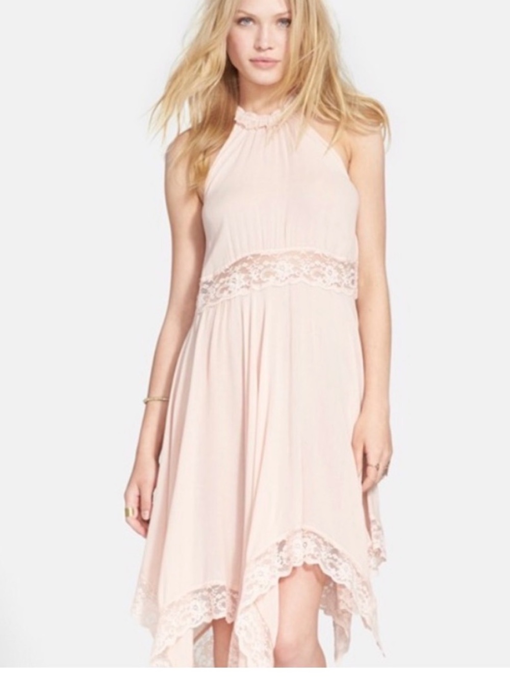 NWT Free People sheer gauze Go Lightly slip dress